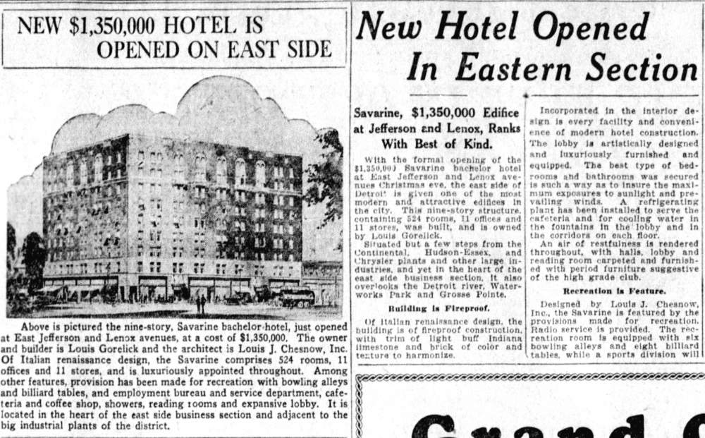 Name:  Savarine Hotel - Detroit_Free_Press_Sun__Dec_26__1926_.jpg
Views: 514
Size:  128.8 KB