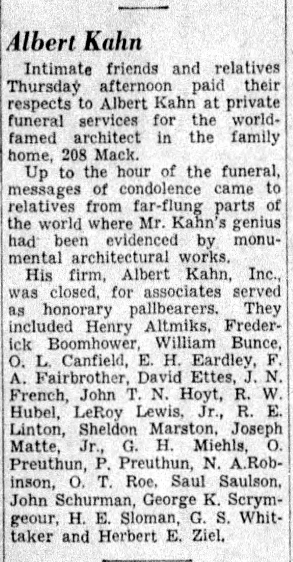 Name:  Kahn Obituary - Detroit_Free_Press_Fri__Dec_11__1942_.jpg
Views: 1333
Size:  245.8 KB